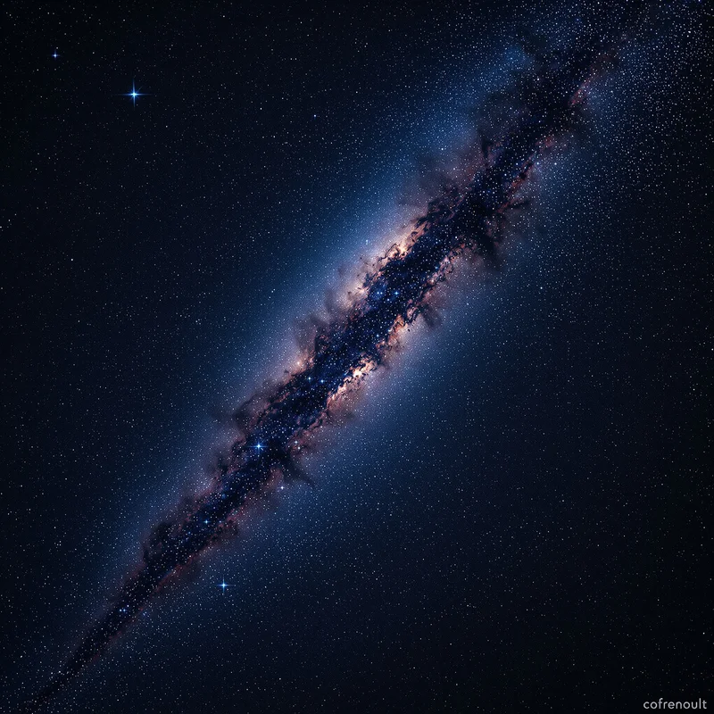 Milky Way Ribbon Space Space Background