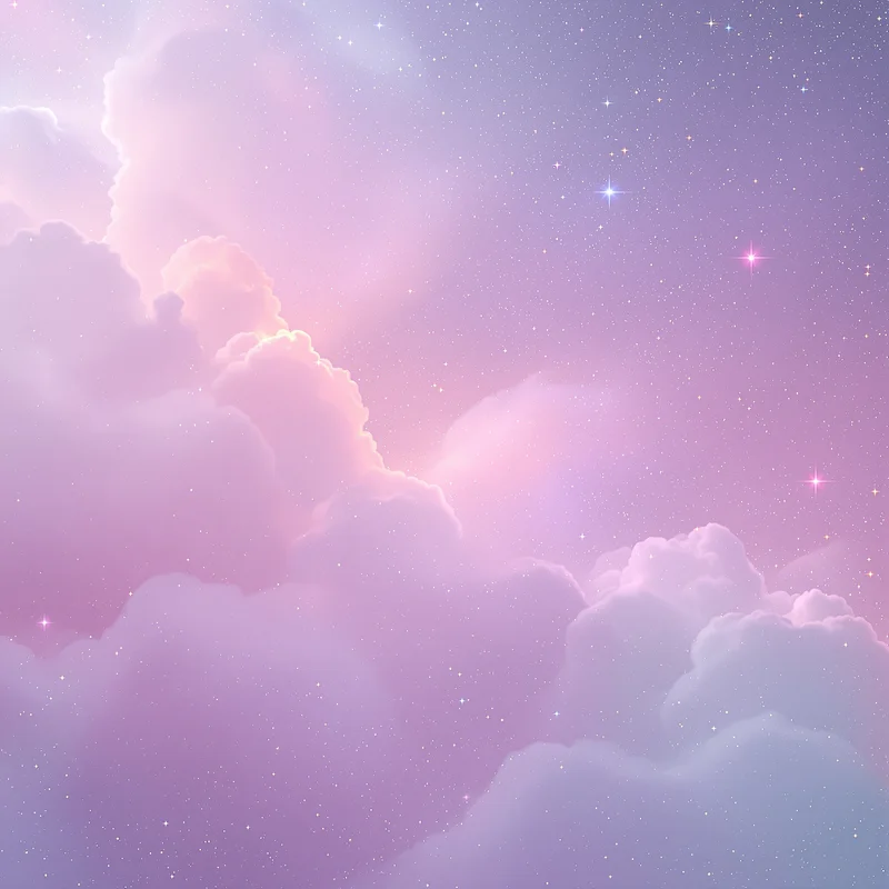 Pastel Cosmic Cloud Space Background