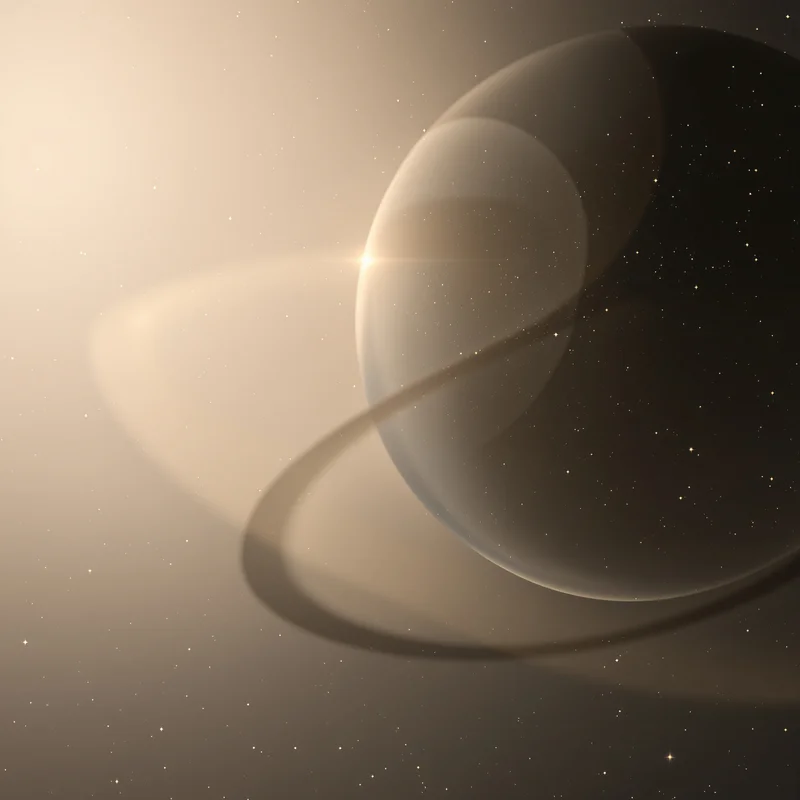 Planetary Ring Shadow Space Background