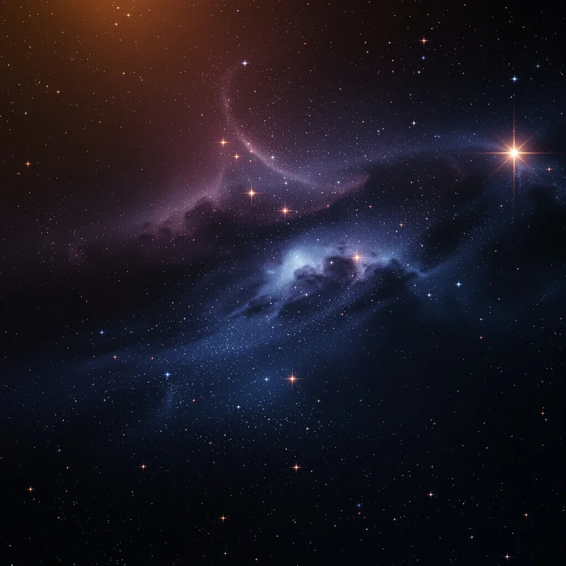 Warm deep space background