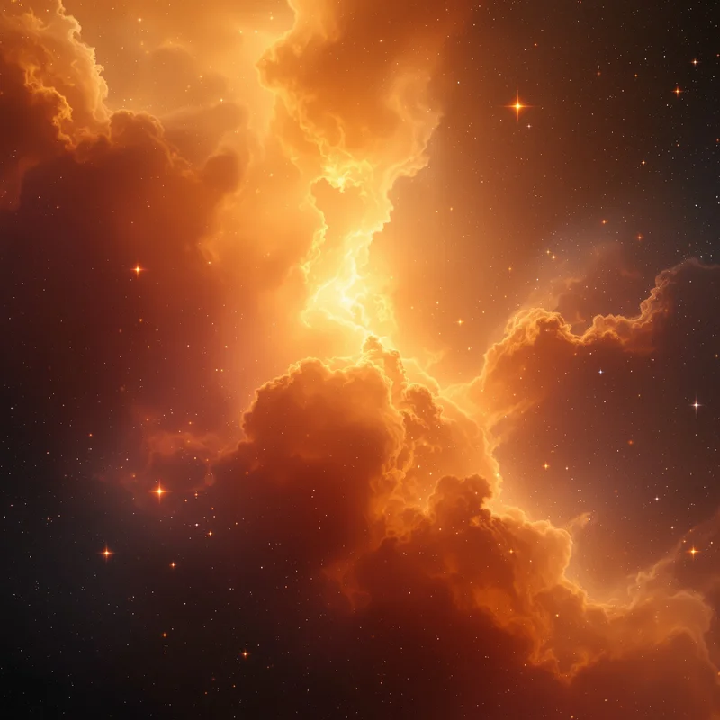 Warm nebula space background
