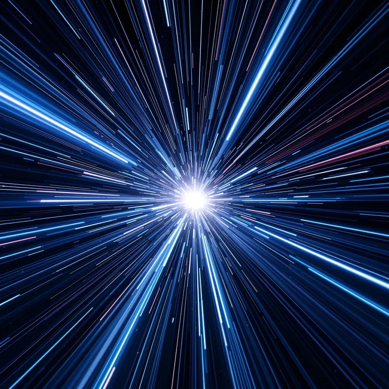 Warp Speed Star Tunnel Space Background