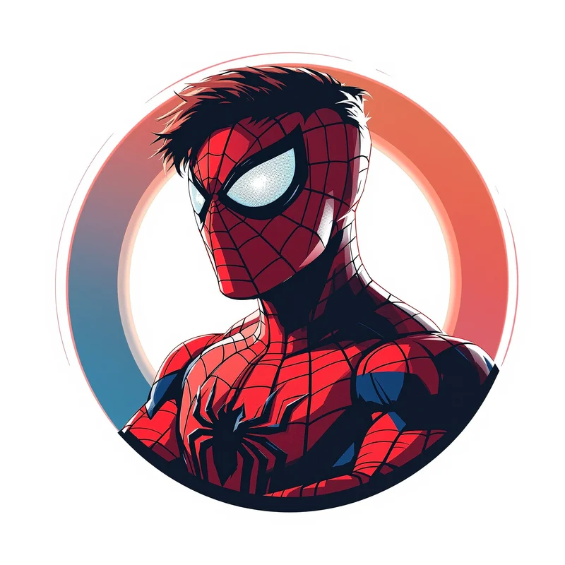 Spider Man avatar profile image with dynamic expression