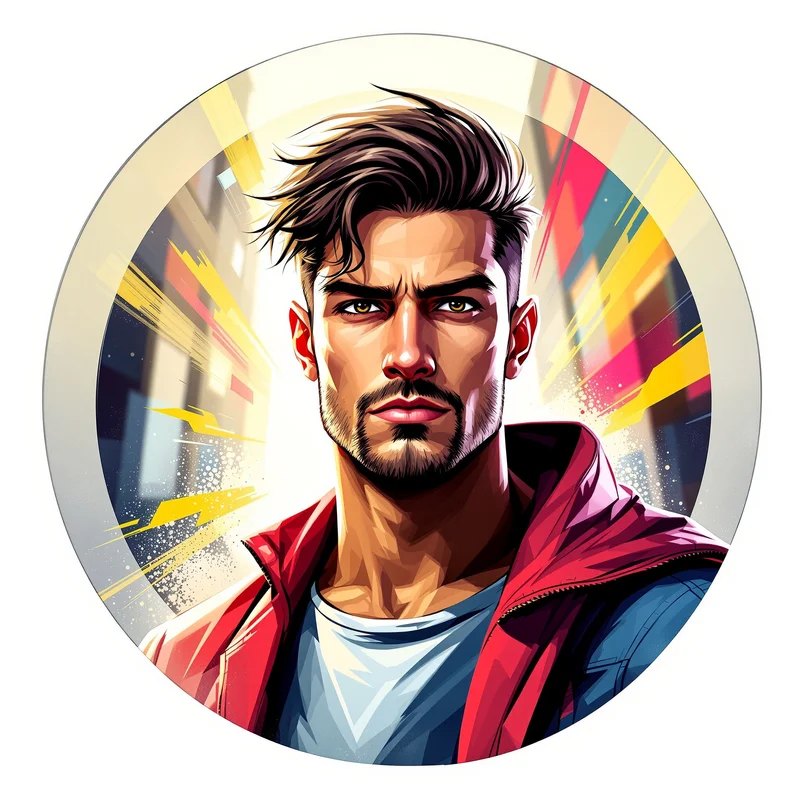 Spider Man avatar profile image with dynamic expression