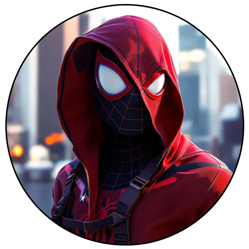 Spider Man avatar portrait with heroic personality