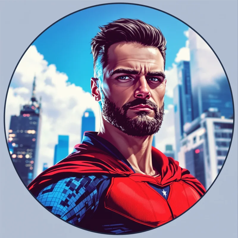 Spider Man avatar profile image with dynamic expression