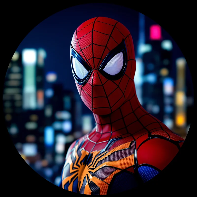 Spider Man avatar profile image with dynamic expression