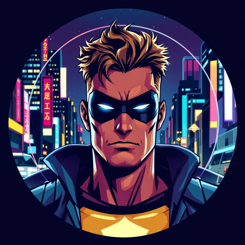 Spider Man avatar profile image with dynamic expression