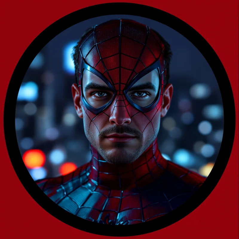 Spider Man profile image optimized for visibility and identity