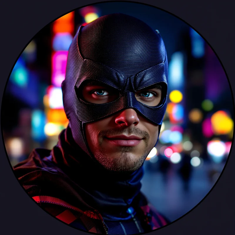 Spider Man profile image optimized for visibility and identity
