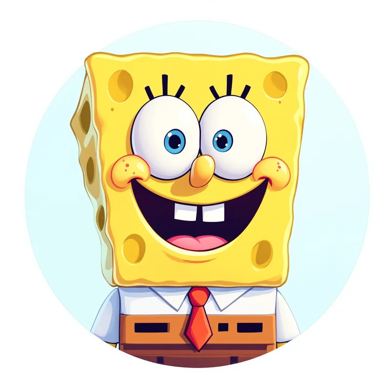 SpongeBob PFP with playful energy and bold composition