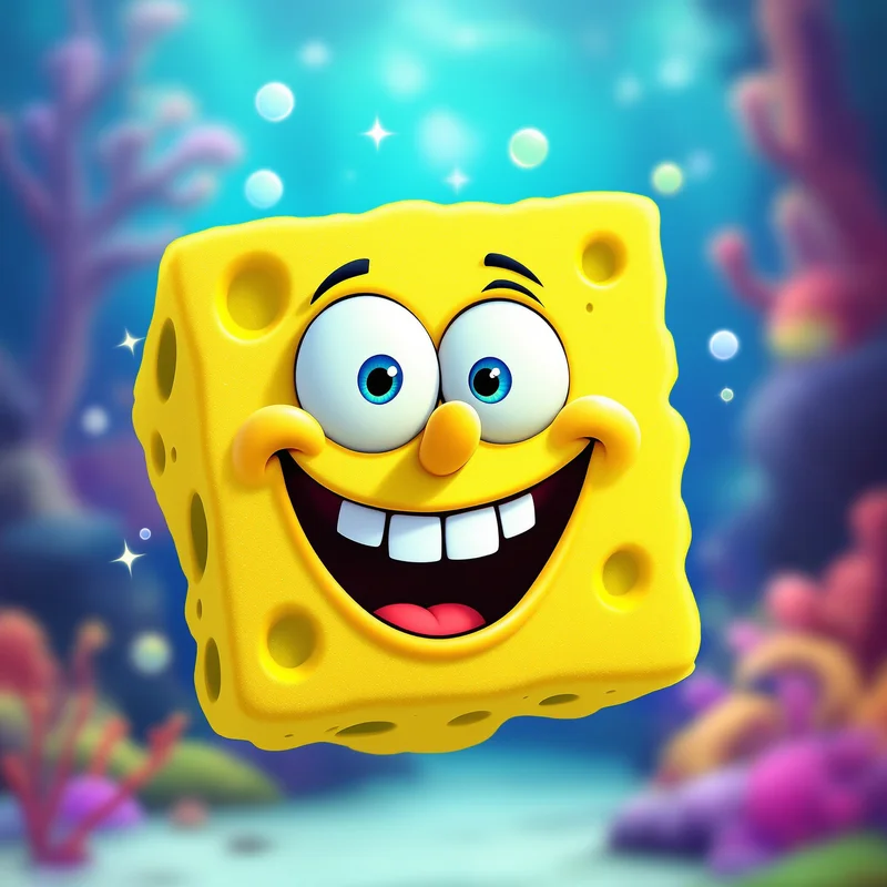 SpongeBob avatar portrait with positive personality