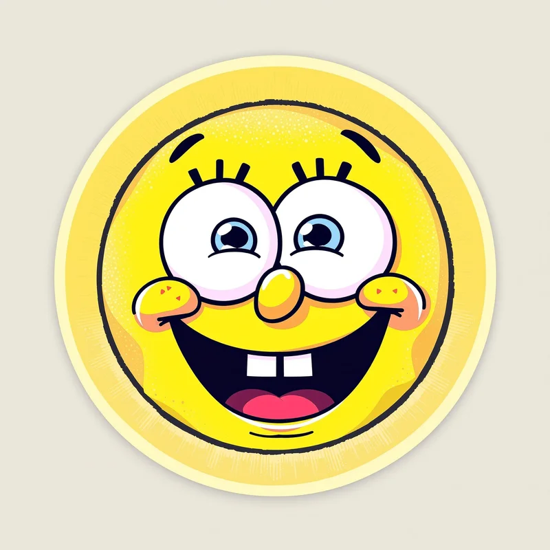 SpongeBob avatar portrait with positive personality