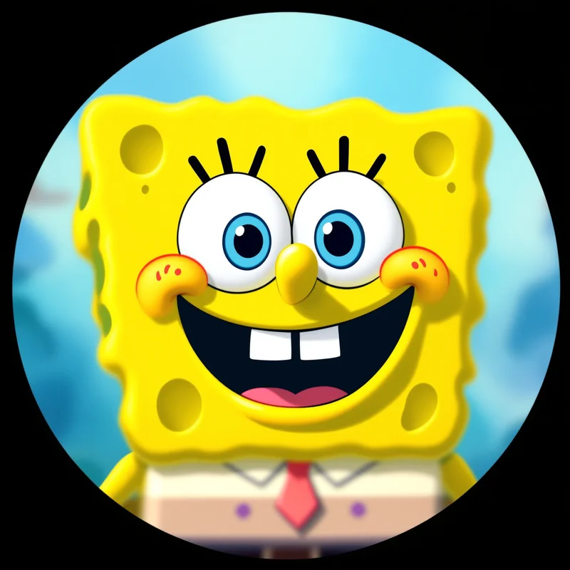 SpongeBob avatar profile image with cheerful expression