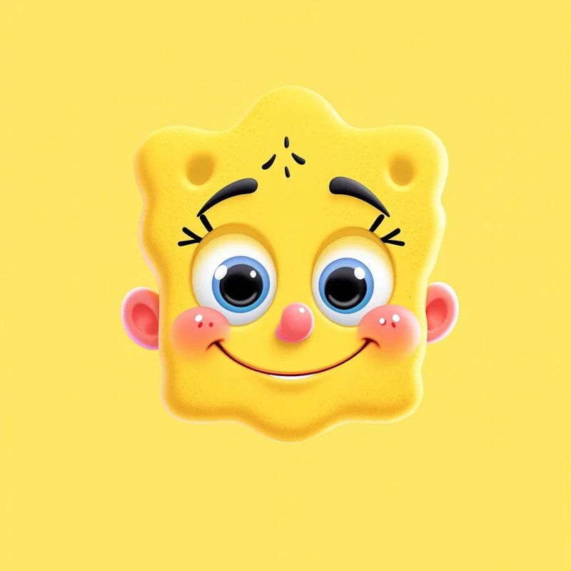 SpongeBob avatar profile image with cheerful expression