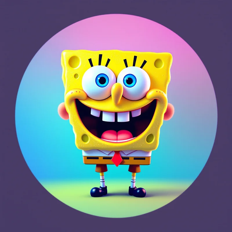 SpongeBob avatar portrait with positive personality