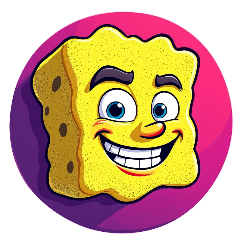 SpongeBob avatar portrait with positive personality