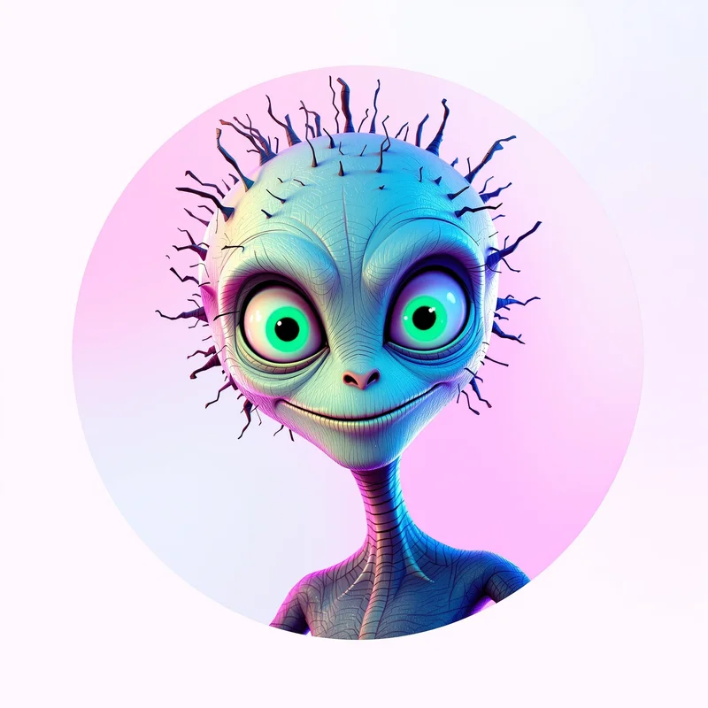 Stitch avatar profile image with adorable playful expression