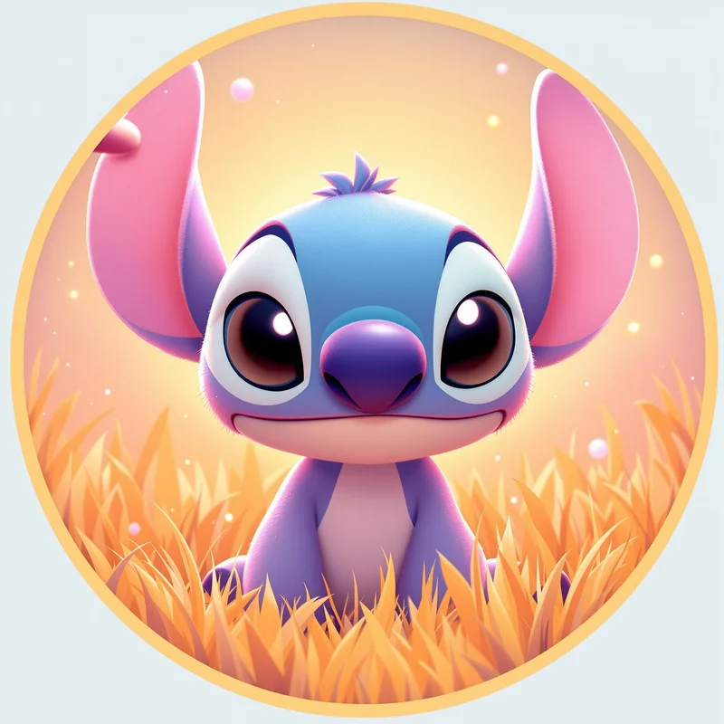 Stitch avatar profile image with adorable playful expression