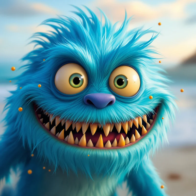 Stitch avatar portrait with playful personality