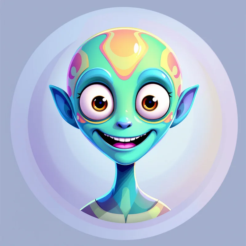 Stitch avatar portrait with playful personality