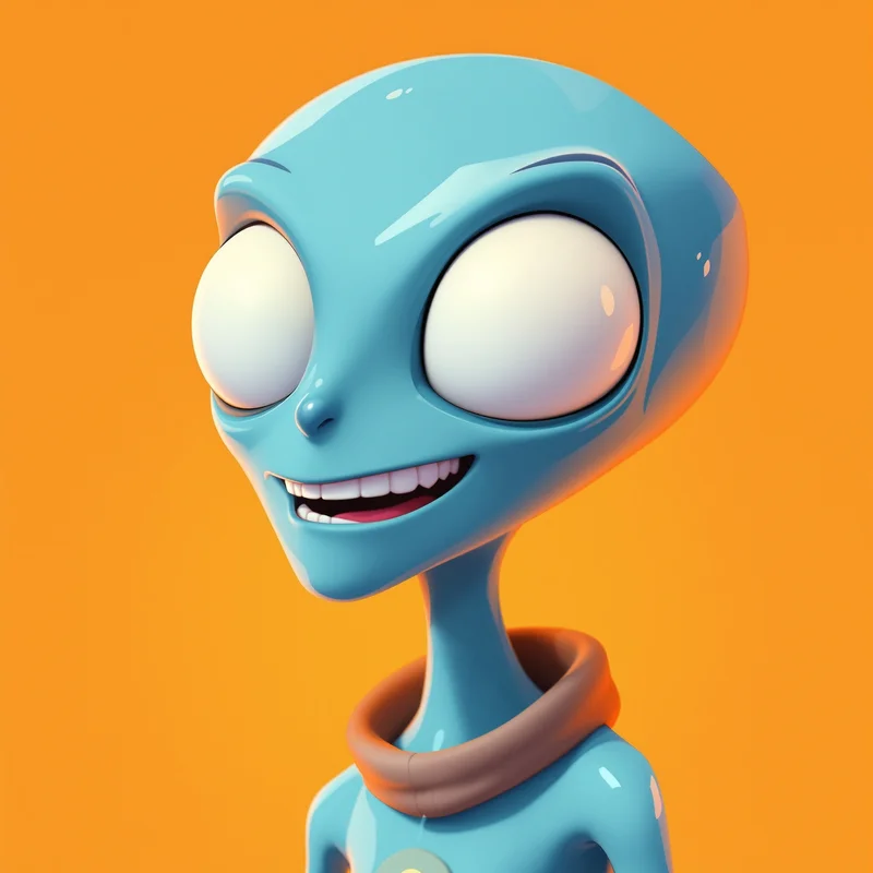 Stitch avatar portrait with playful personality