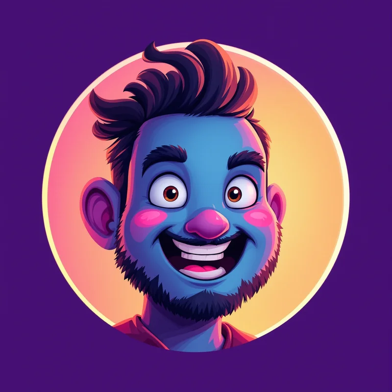 Stitch avatar portrait with playful personality