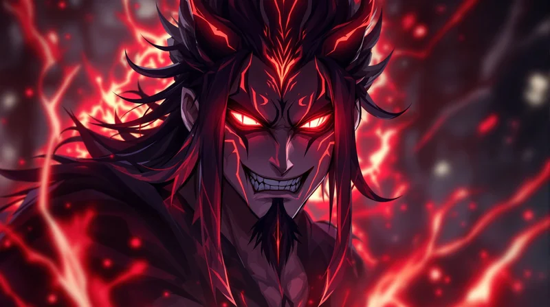 ancient curse king sukuna anime pfp stylized