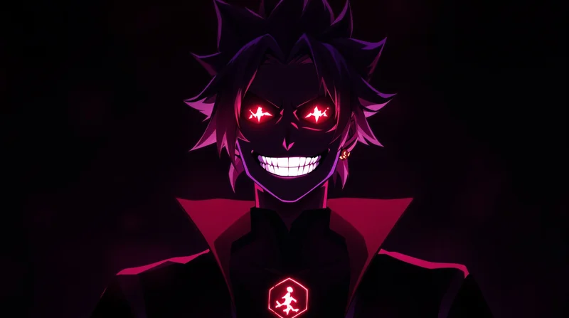 cinematic sukuna villain anime pfp portrait stylized