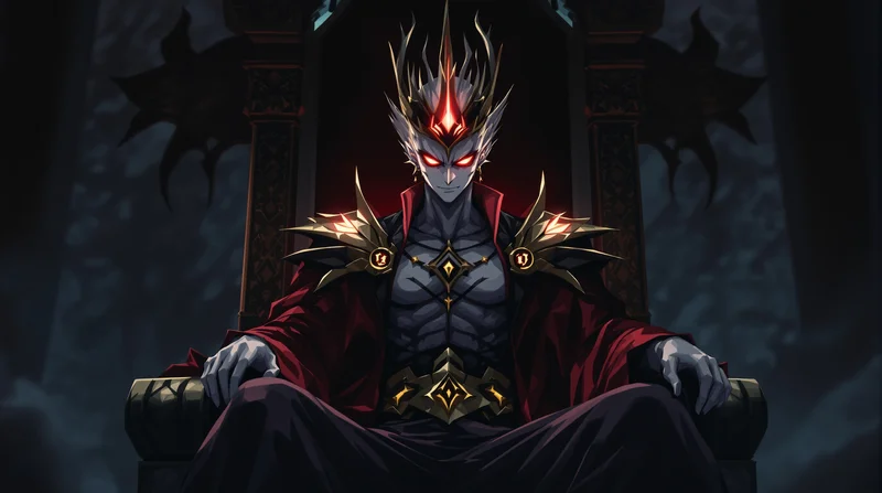 dark throne sukuna anime pfp portrait stylized
