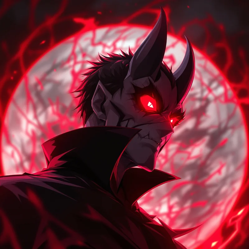 Sukuna avatar profile image with sinister expression and clear recognition