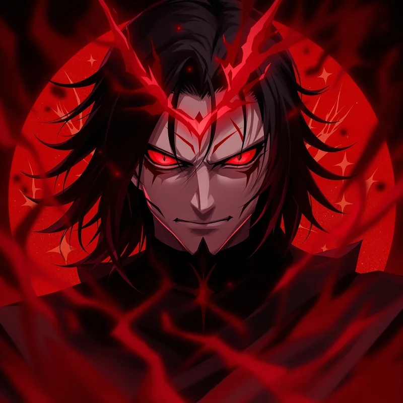 Sukuna PFP with dark anime composition and compact avatar clarity