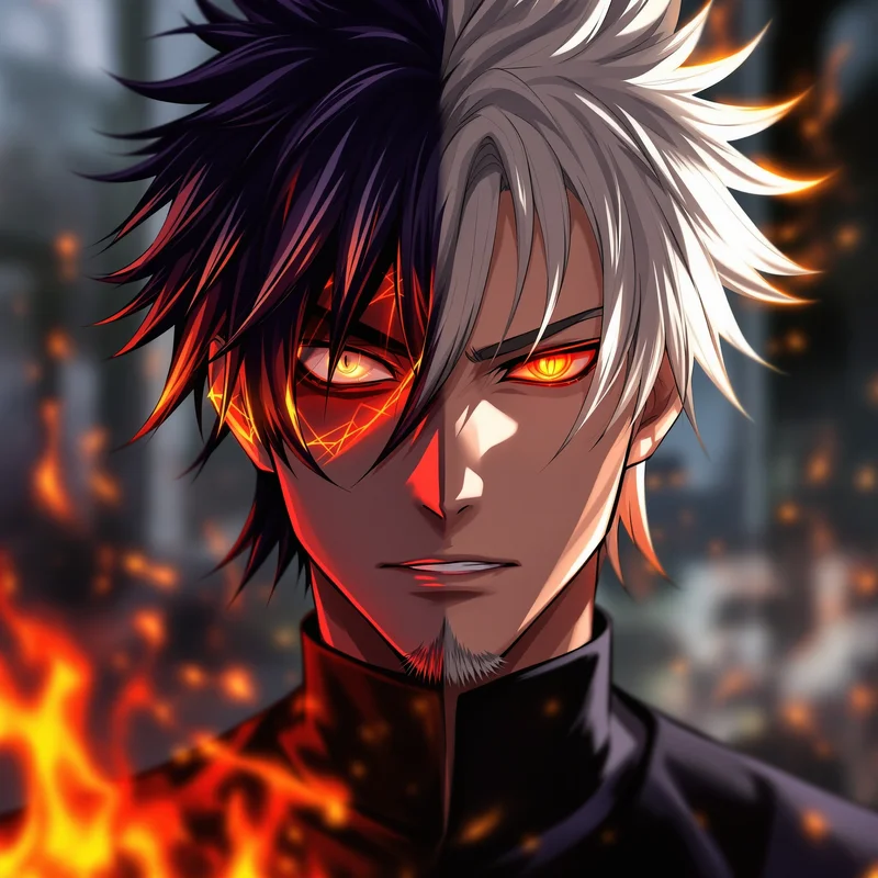 sukuna pfp fire glow anime avatar