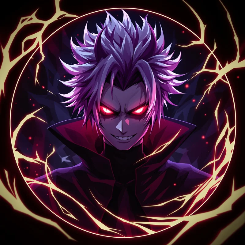 Sukuna avatar profile image with sinister expression and clear recognition