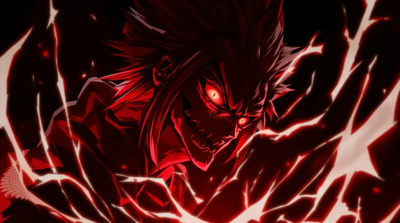 sukuna red curse aura anime pfp stylized