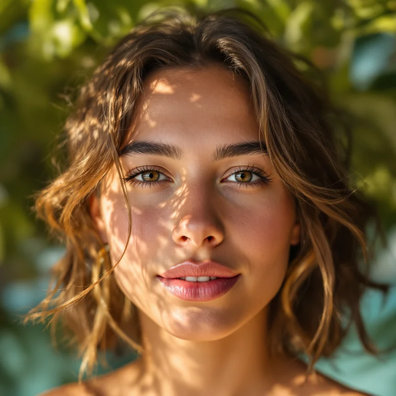 Summer PFP with sunlit composition and identity focus