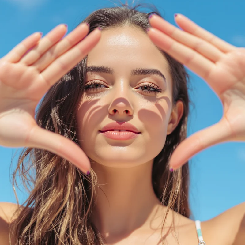 Summer avatar portrait with cheerful personality