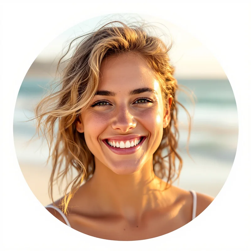 Summer profile image optimized for visibility and recognition