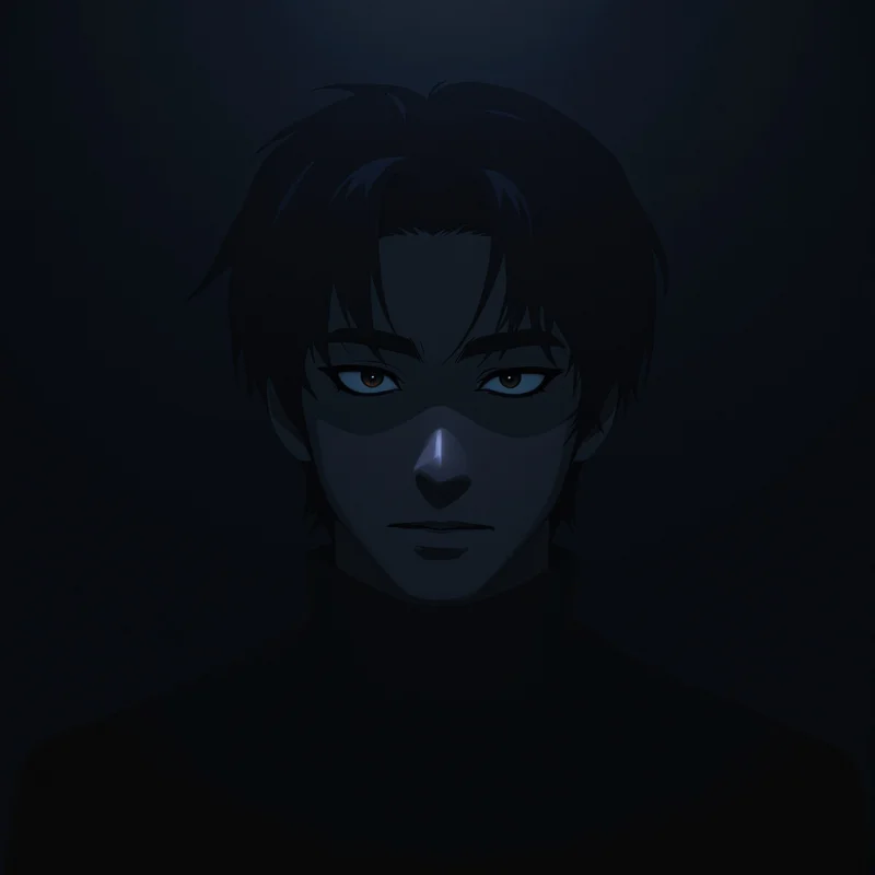 Sung Jin-Woo PFP portrait with glowing eyes effect for strong avatar use