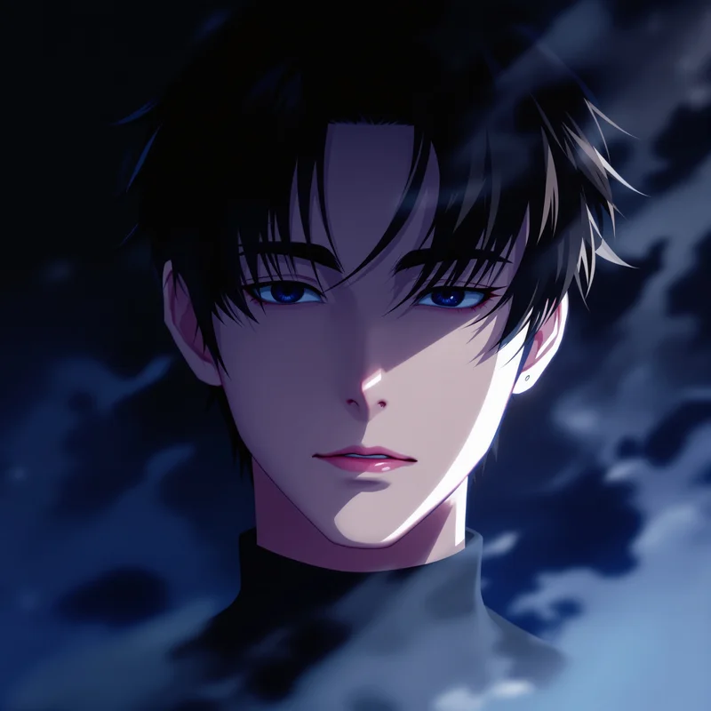 shadow monarch anime profile picture with clean square composition for profile picture use