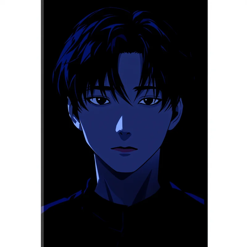clean Jin-Woo PFP avatar with light energy effects for aesthetic profile icon