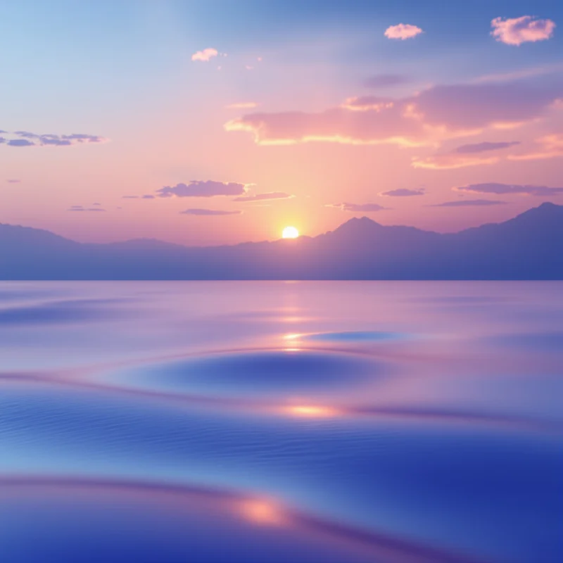Deep fresh blue sunrise background
