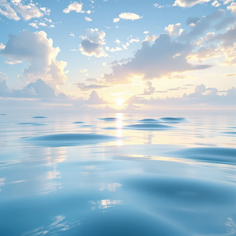 Dreamy light blue sunrise background