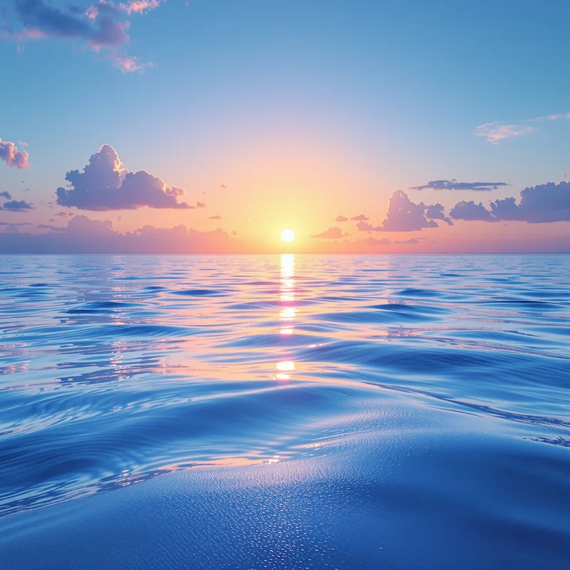 Eternal fresh blue sunrise background