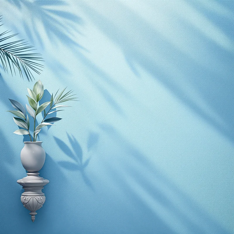 Eternal light blue sunrise background