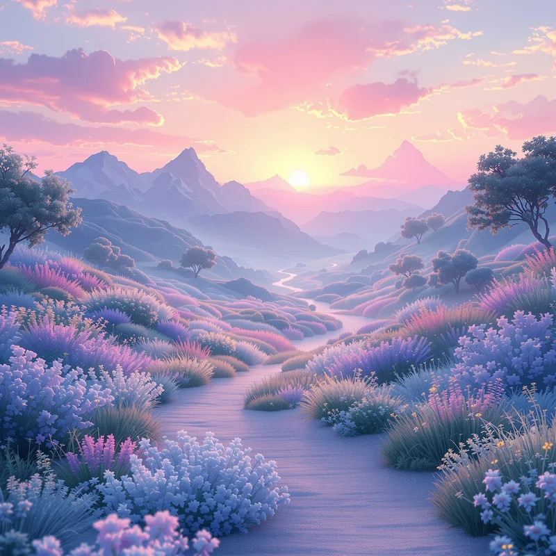 Fresh pastel sunrise background