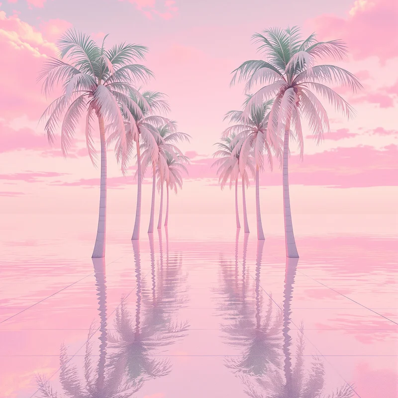 Fresh soft pink sunrise background