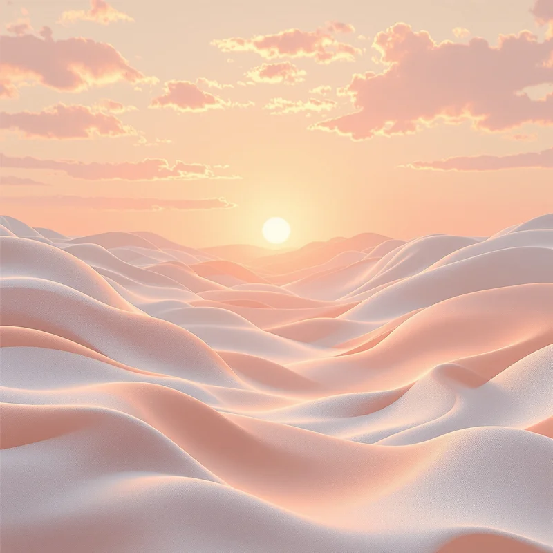 Gentle peach sunrise background