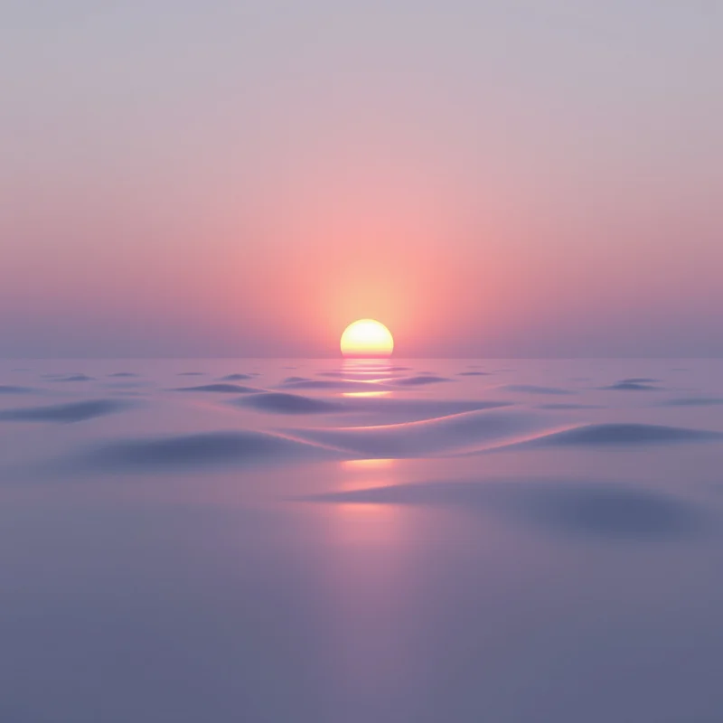 Luminous cool sunrise background