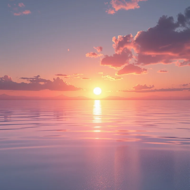 Luminous fresh sunrise background